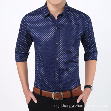 Autumn New Fashion Men′s Slim Fit Men′s Long Sleeve Shirt Casual Shirt